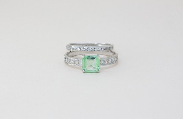 Aliança Diamantes 2 pontos