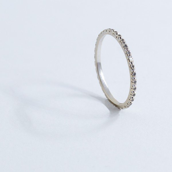 Aliança Inteira Diamantes 0,5pt