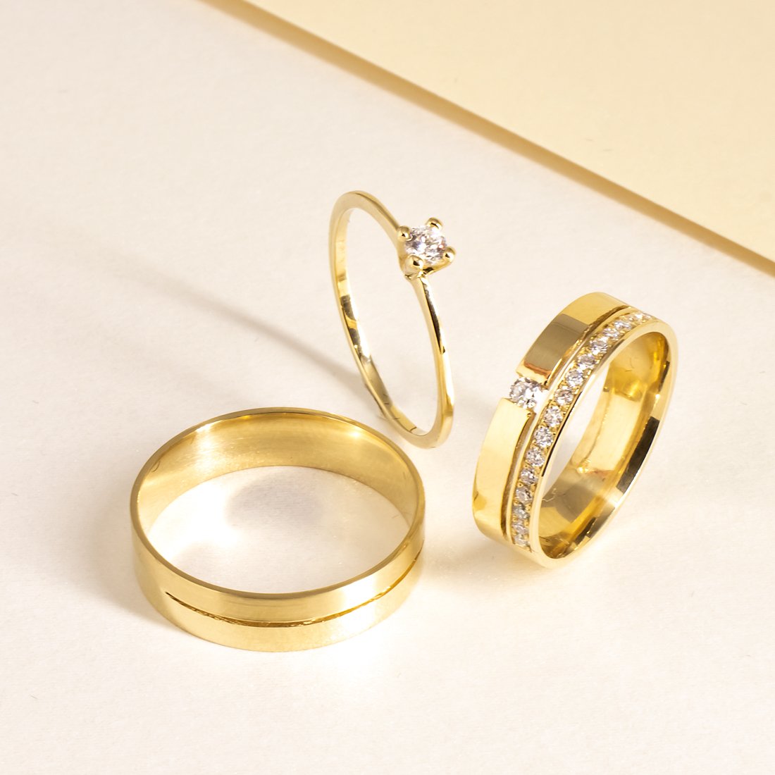 Aliança Larga Fio Diamantes Power 5mm