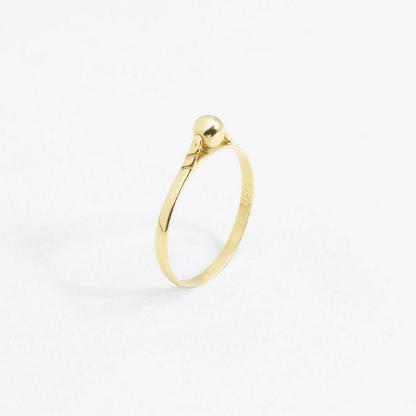 Anel Bolinha Ouro 18 K Kids 