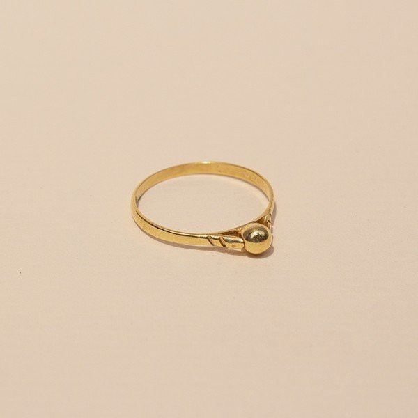 Anel Bolinha Ouro 18 K Kids 