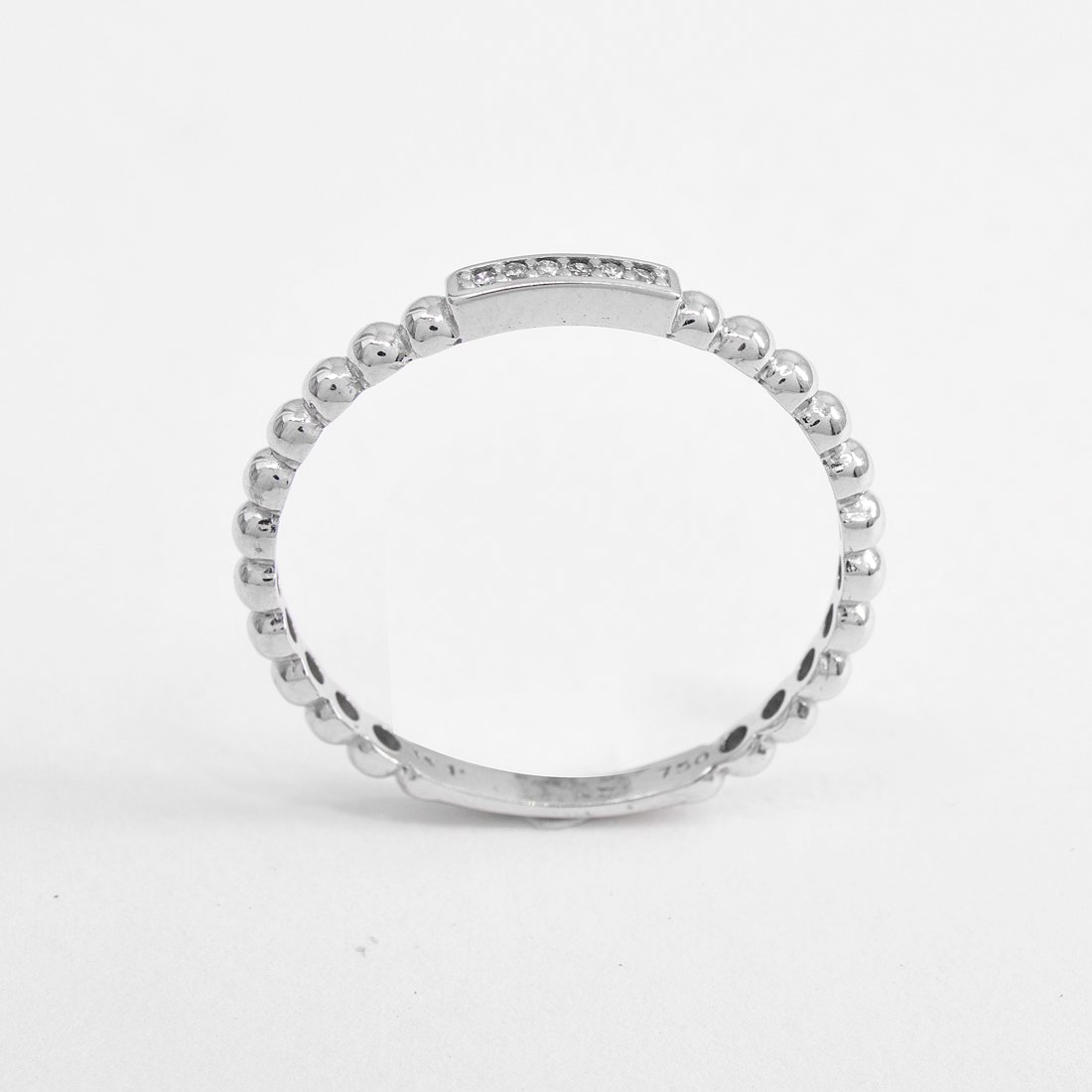 Anel Bolinhas Com Diamantes