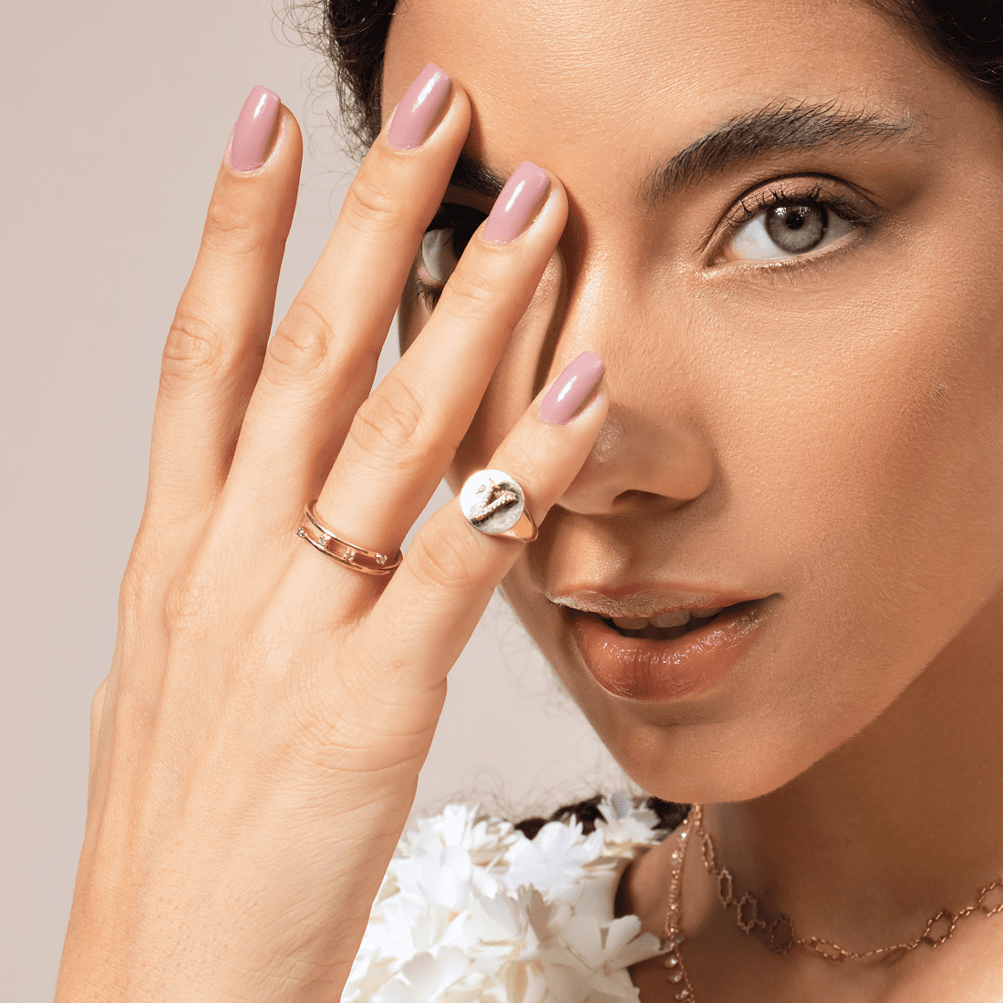 Anel Dedinho Letra Diamantes