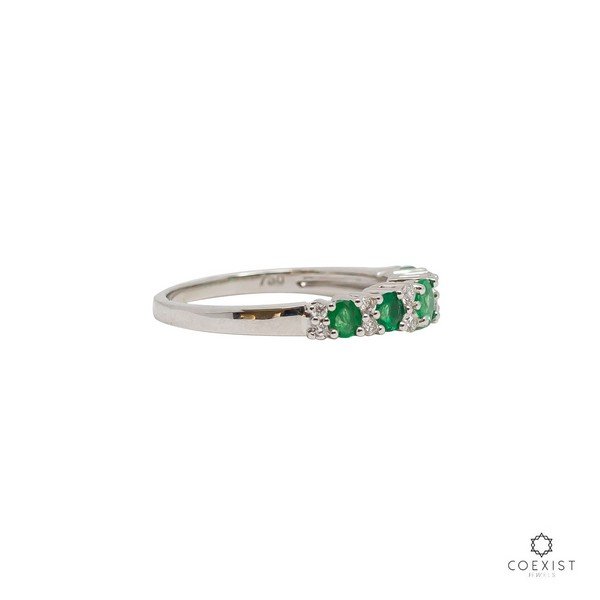 Anel Diamantes e Esmeraldas