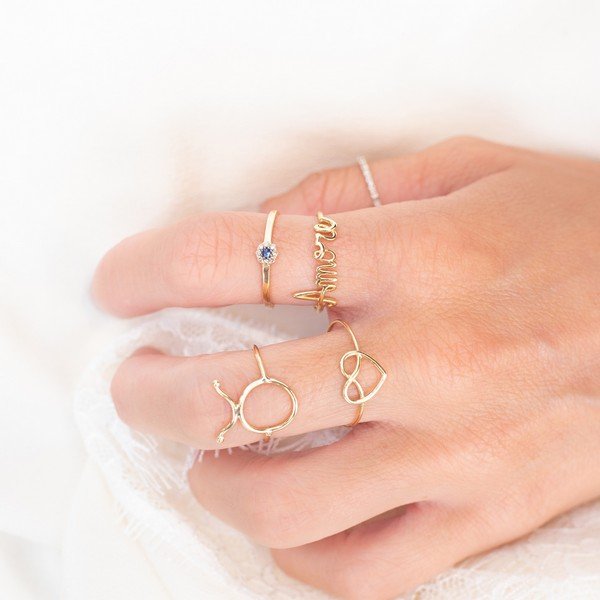 Anel Fininho Amore Ouro 18K