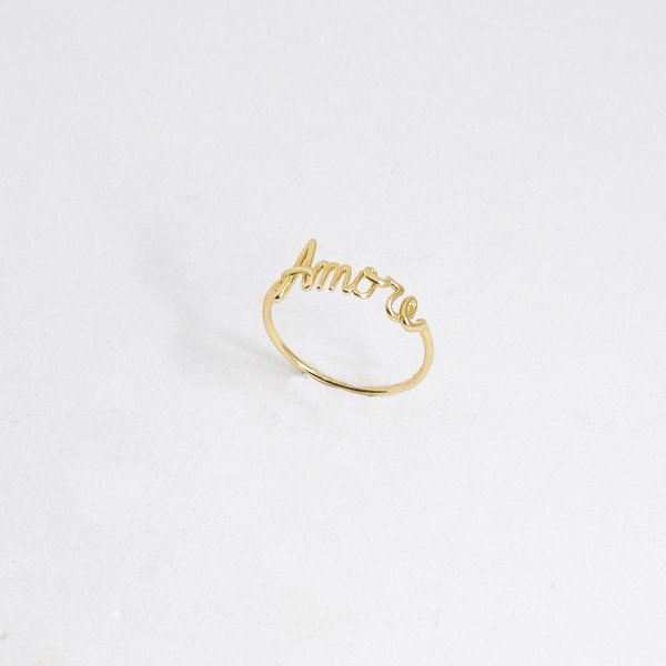 Anel Fininho Amore Ouro 18K