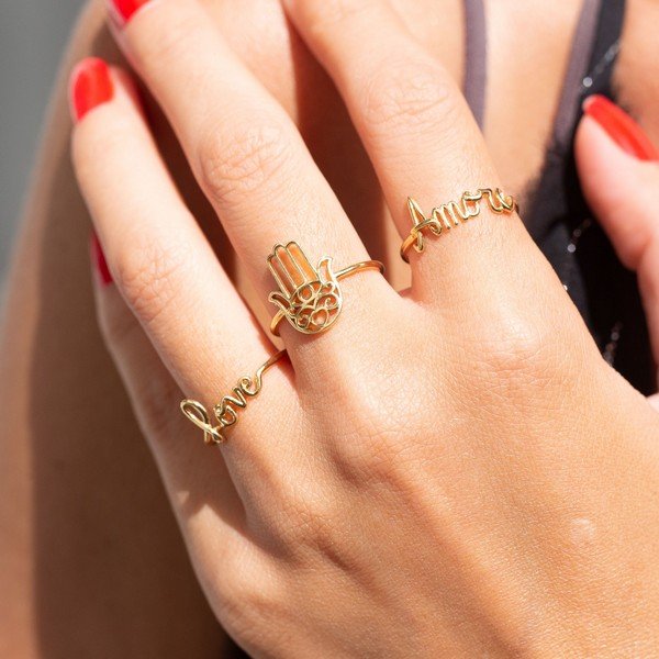 Anel Fininho Amore Ouro 18K