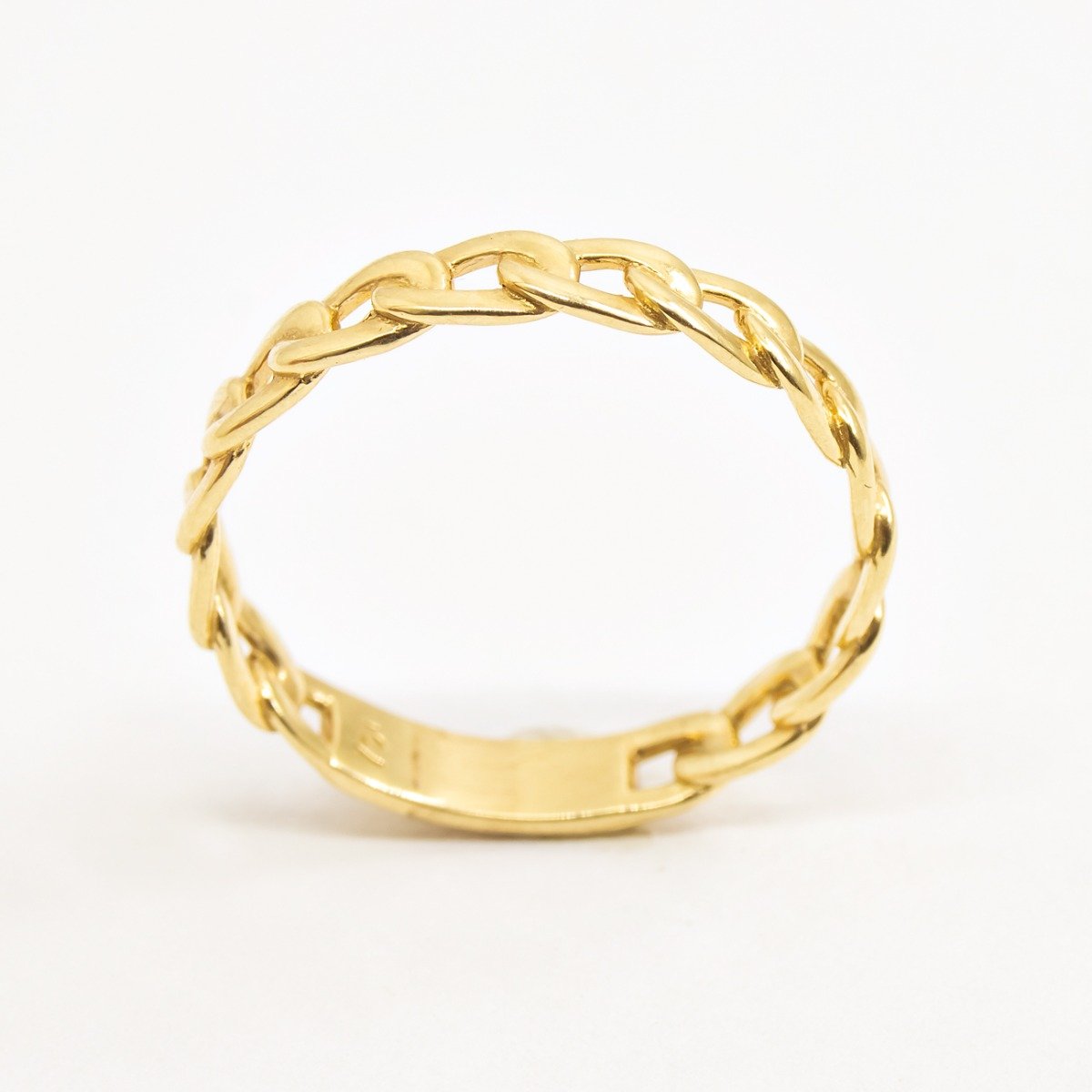 Anel Grumet Ouro Liso 18k