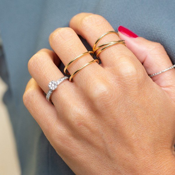 Anel Illusion Diamantes