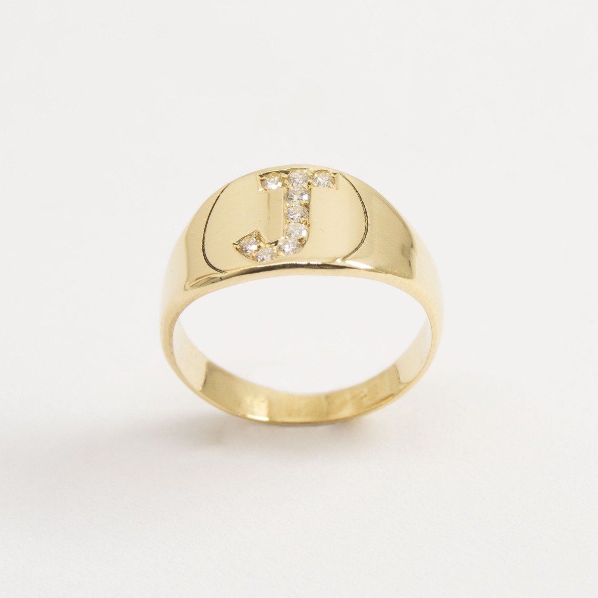 Anel Letra Diamantes