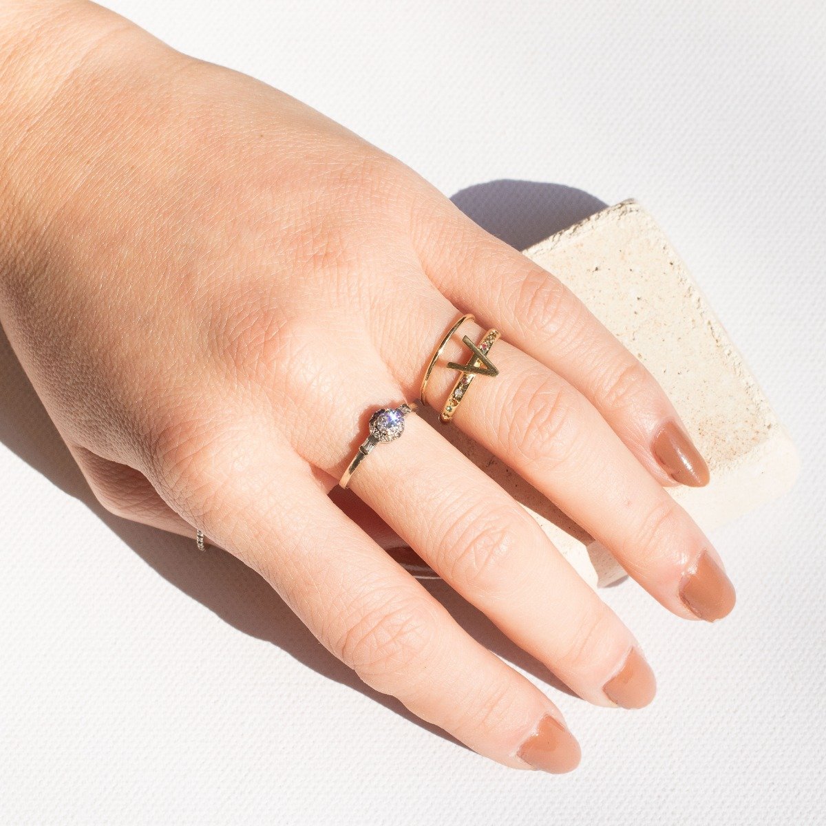 Anel Line Ouro 18K