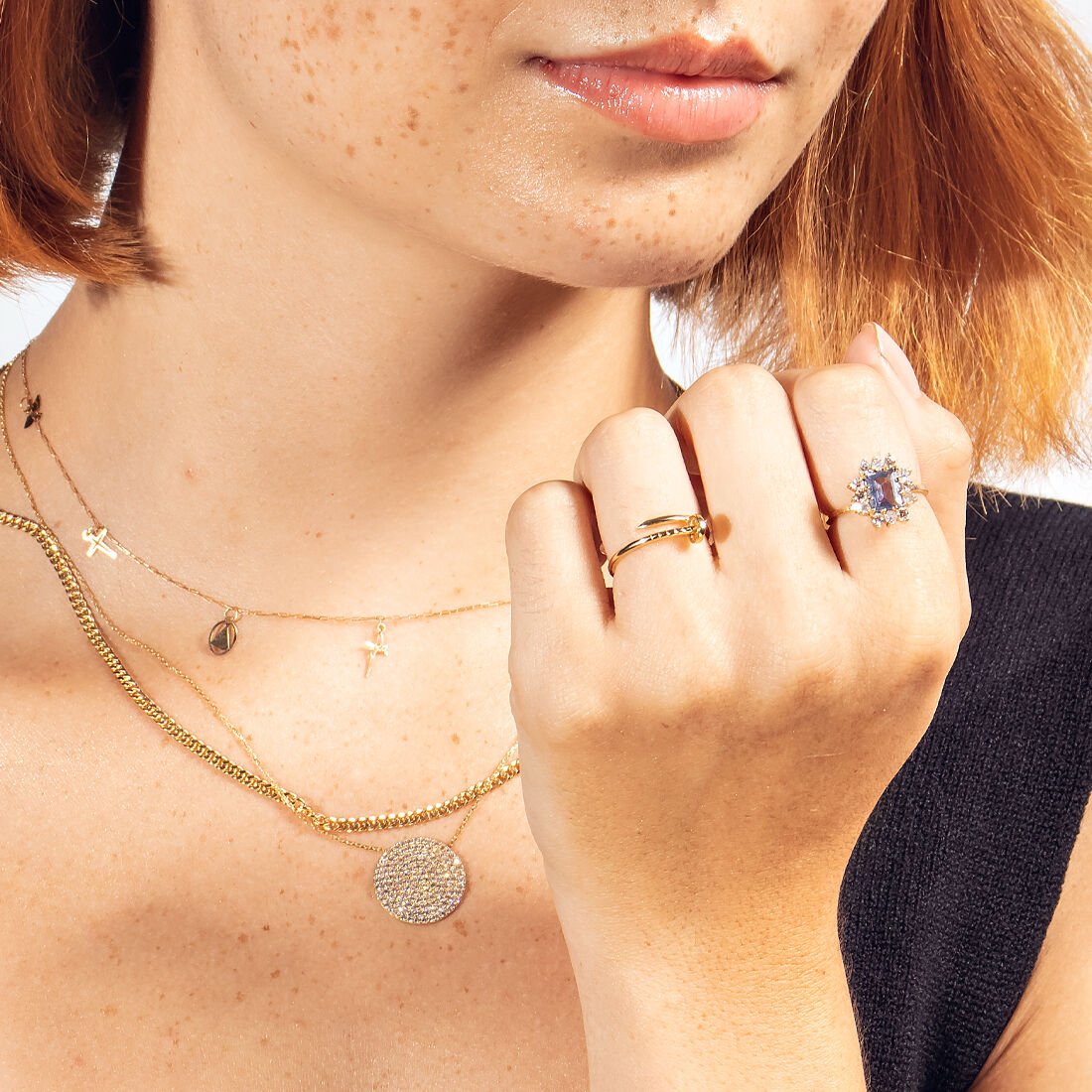 Anel Parafuso Ouro Liso 18k 