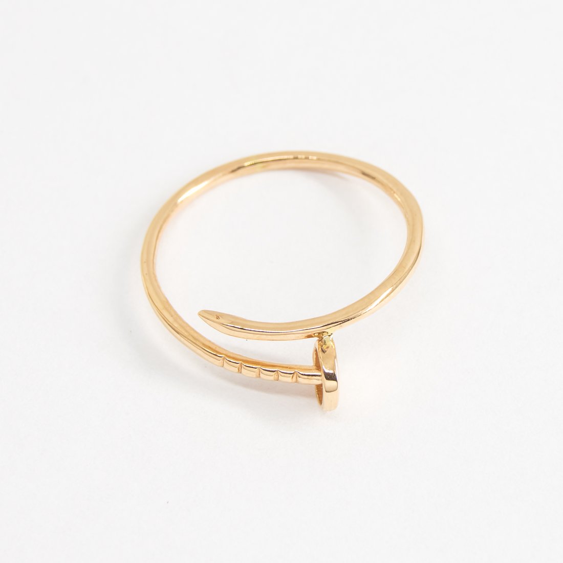 Anel Parafuso Ouro Liso 18k 