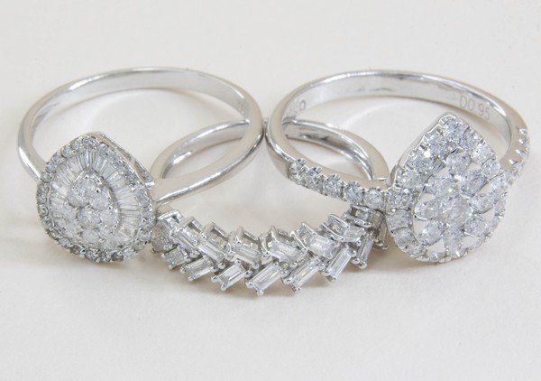 Anel Plus Gota Diamantes 