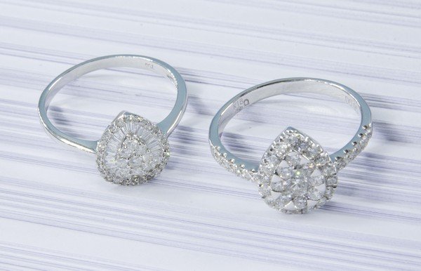 Anel Plus Gota Diamantes 