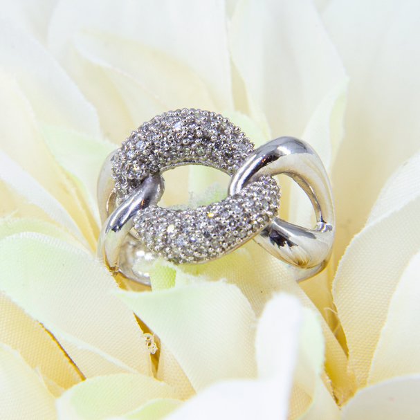 Anel Power Corrente Diamantes