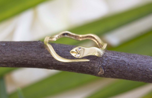 Anel Snake Double 18k