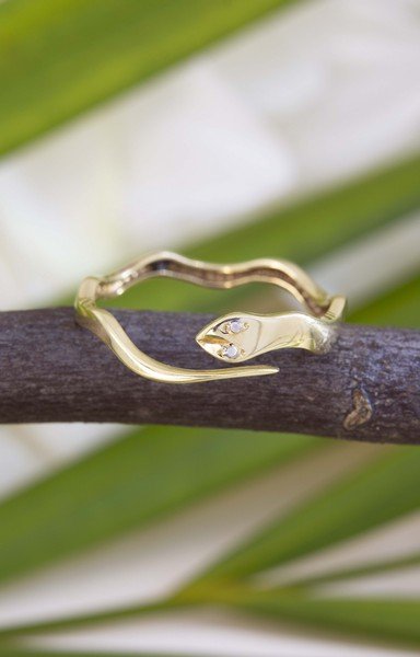 Anel Snake Double 18k
