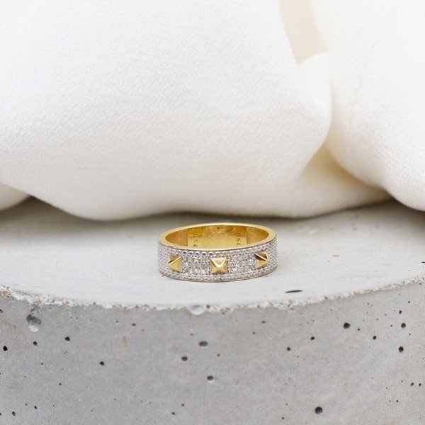 Anel Spike Diamantes