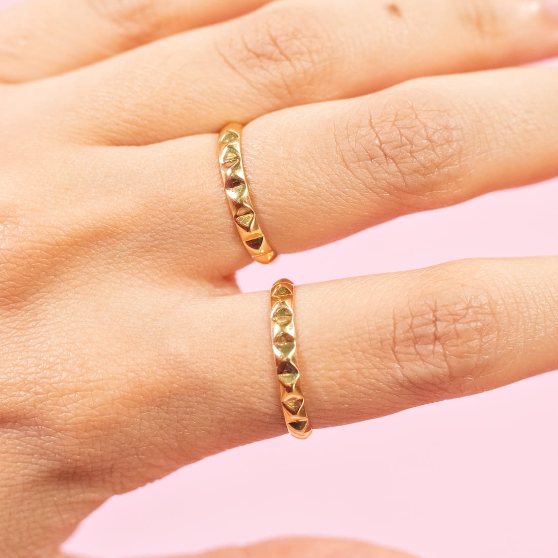 Anel Spike Ouro 18K