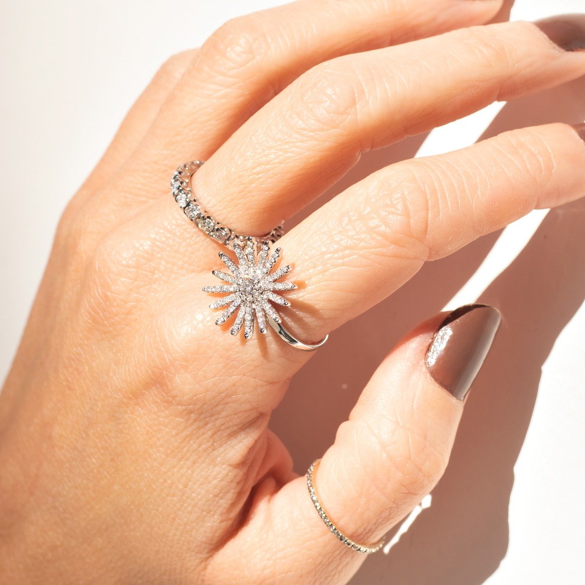 Anel Star Diamantes