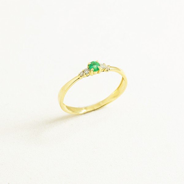 Anel Vibe Esmeralda Diamantes