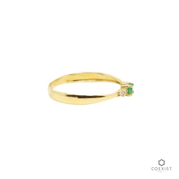 Anel Vibe Esmeralda Diamantes