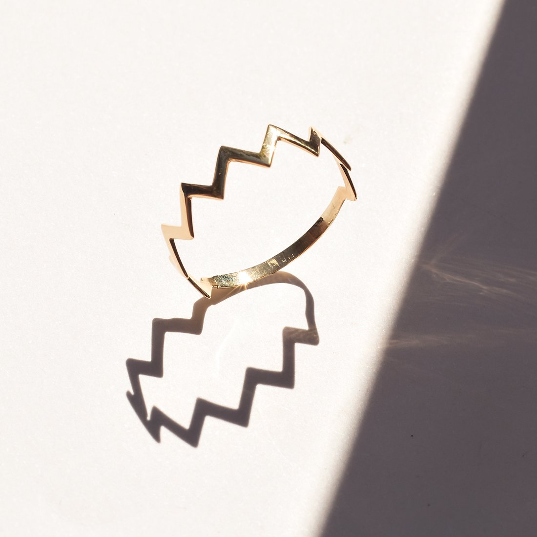 Anel Zig Zag Ouro 18k