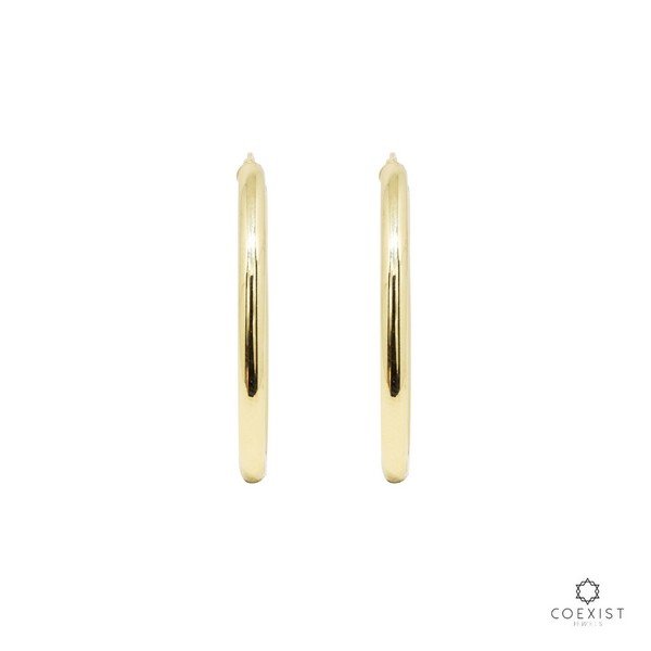 Argola Brigitte Oval Ouro 18K