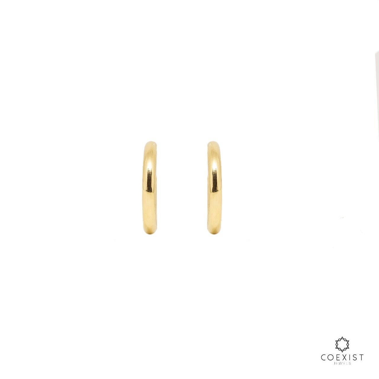 Argola Brigitte Pequena Ouro 18K