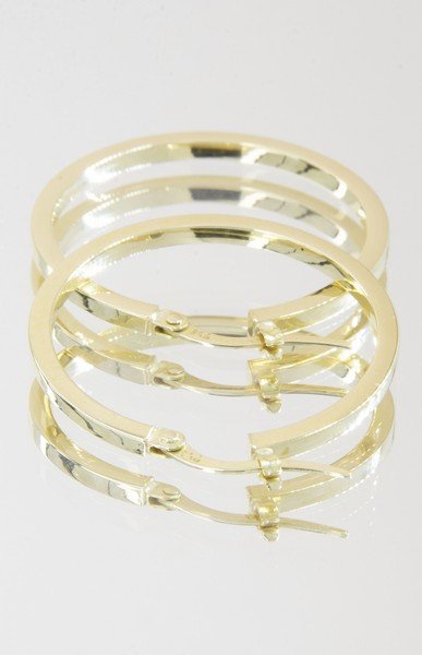 Argola Charlotte Grande Ouro 18k 