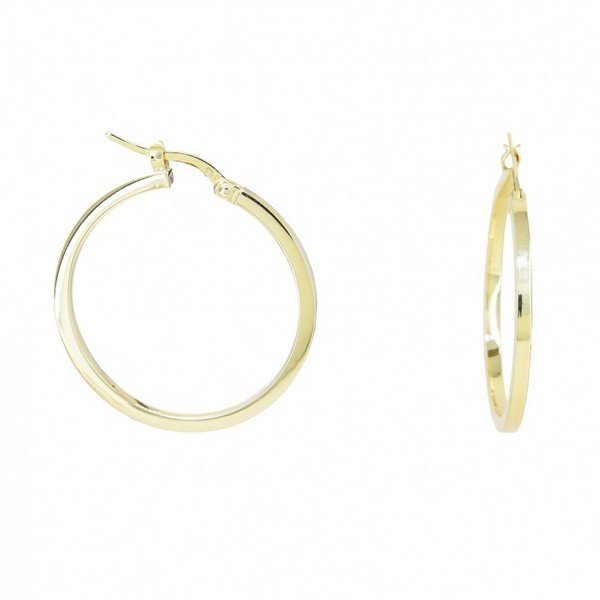Argola Charlotte Grande Ouro 18k 