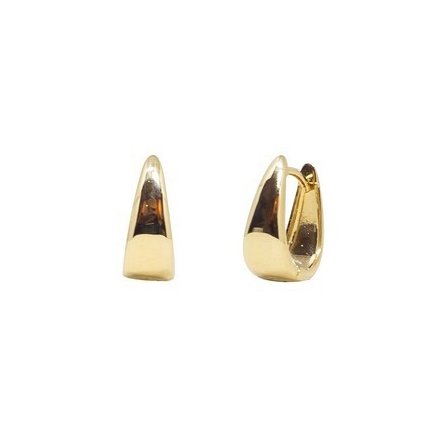 Argola Drop Petit Ouro Liso
