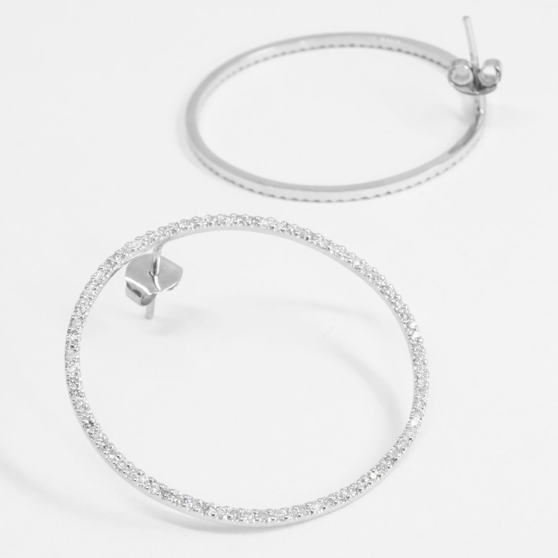 Argola Total Diamantes Front