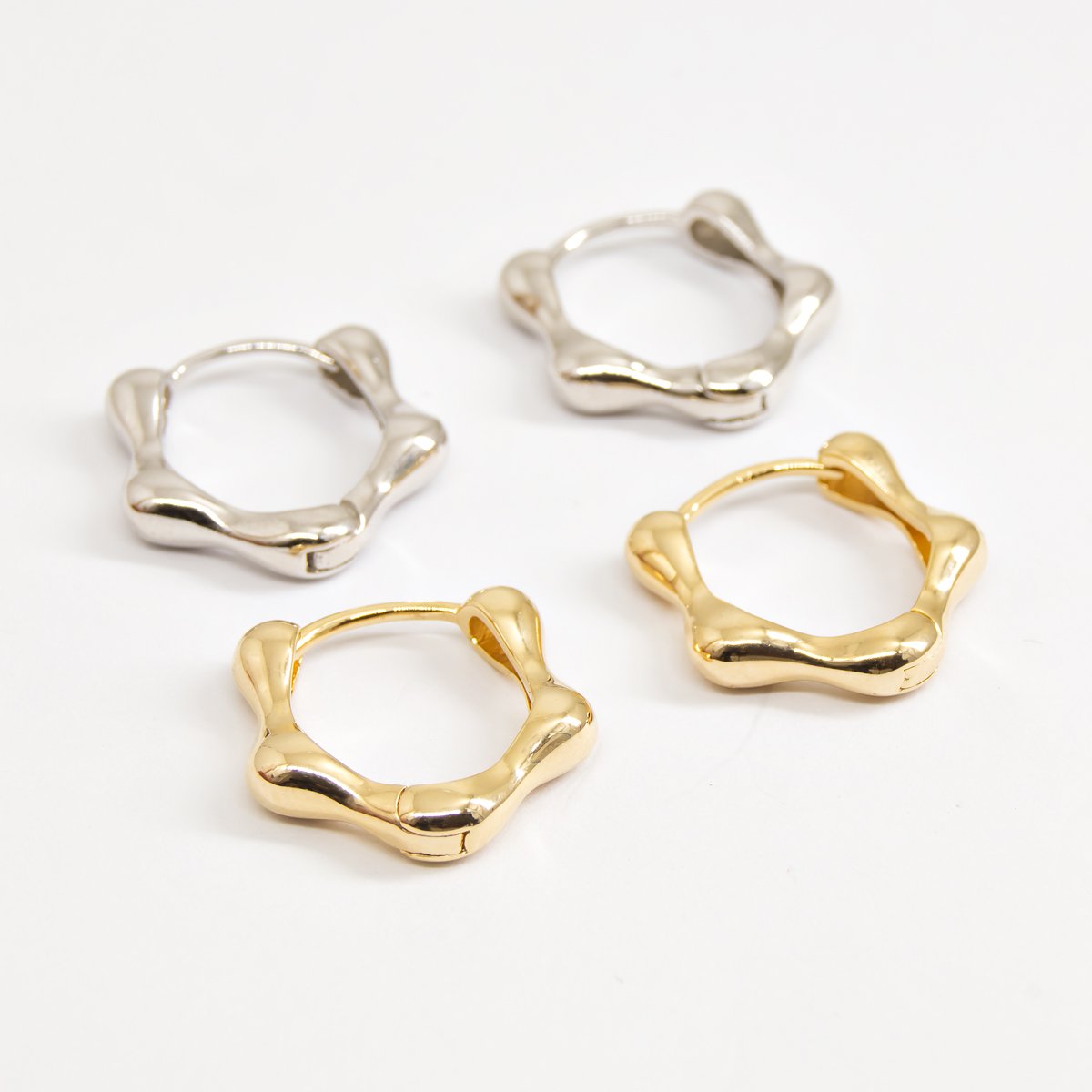 Argola Waves Prata 925