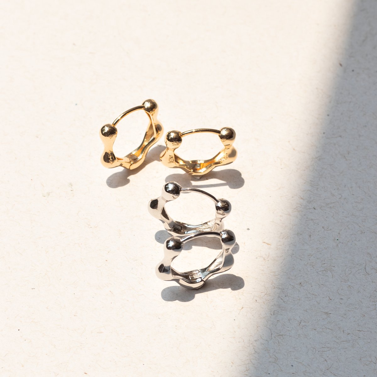 Argola Waves Prata 925