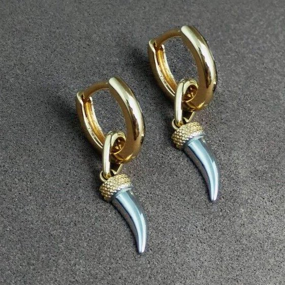 Argolinha Dente Bicolor