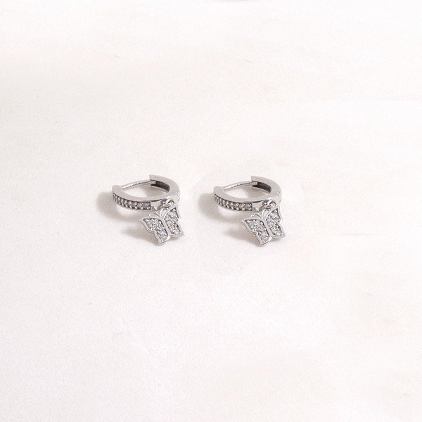 Argolinha Diamantes Borboletas Florescer