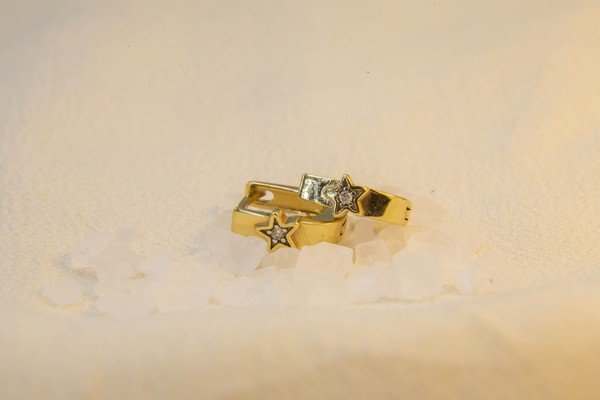 Argolinha Estrelinha Diamantes