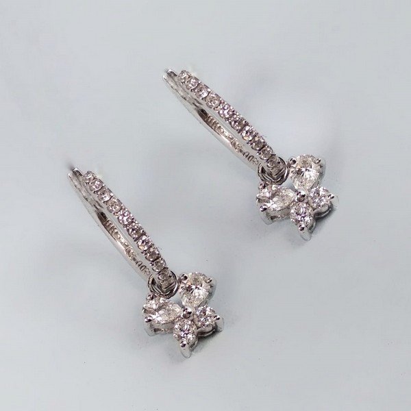 Argolinha Florzinha Diamantes