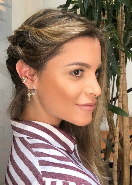 Argolinha Florzinha Diamantes