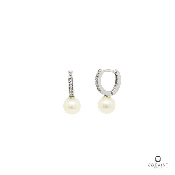 Argolinha Pérola South Sea e Diamantes