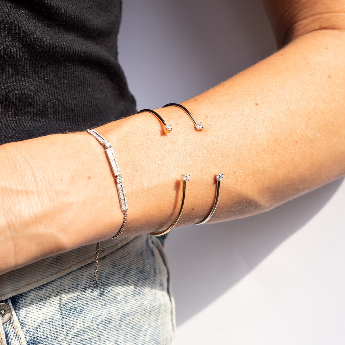 Bracelete Drop Prata 925