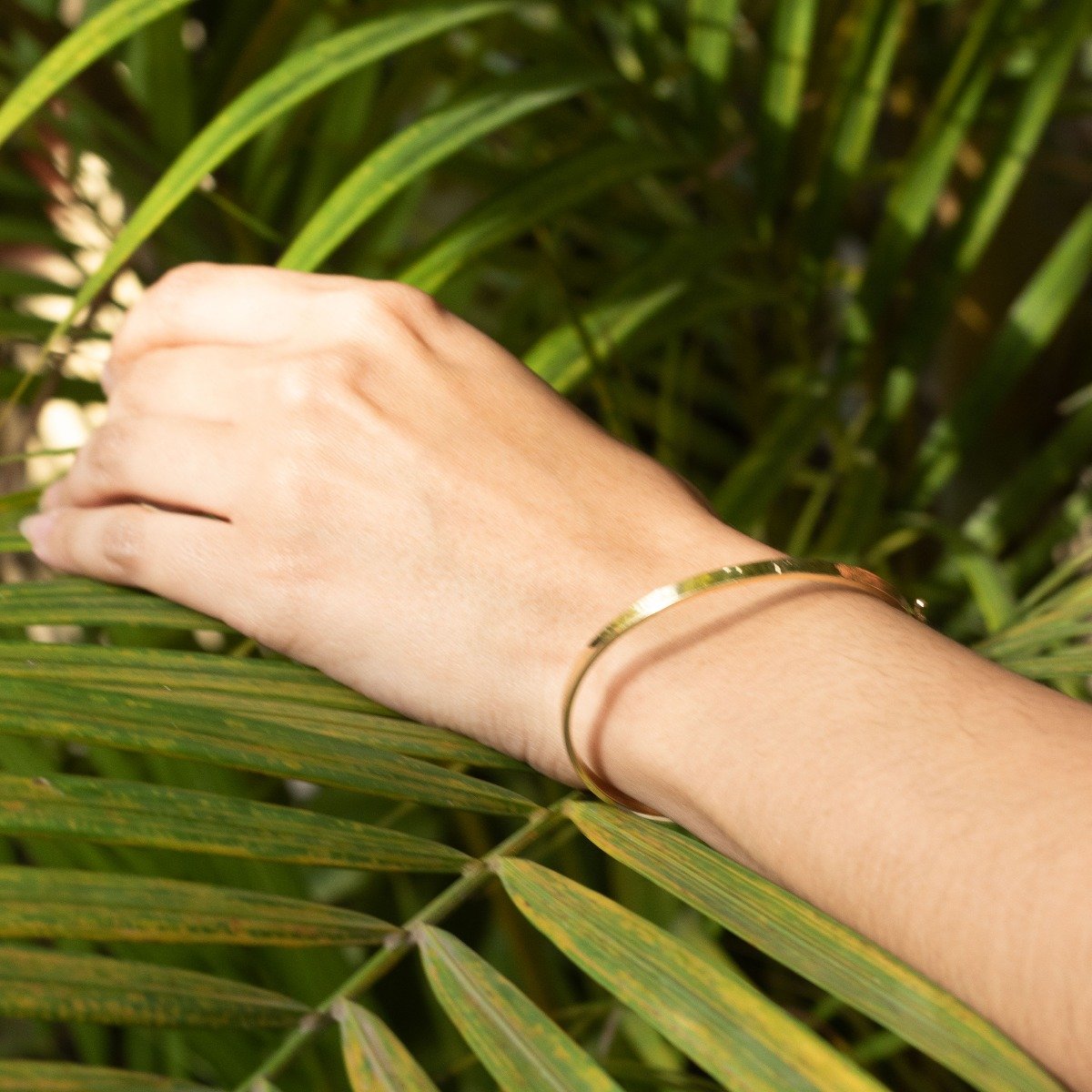 Bracelete Médio Ouro Liso