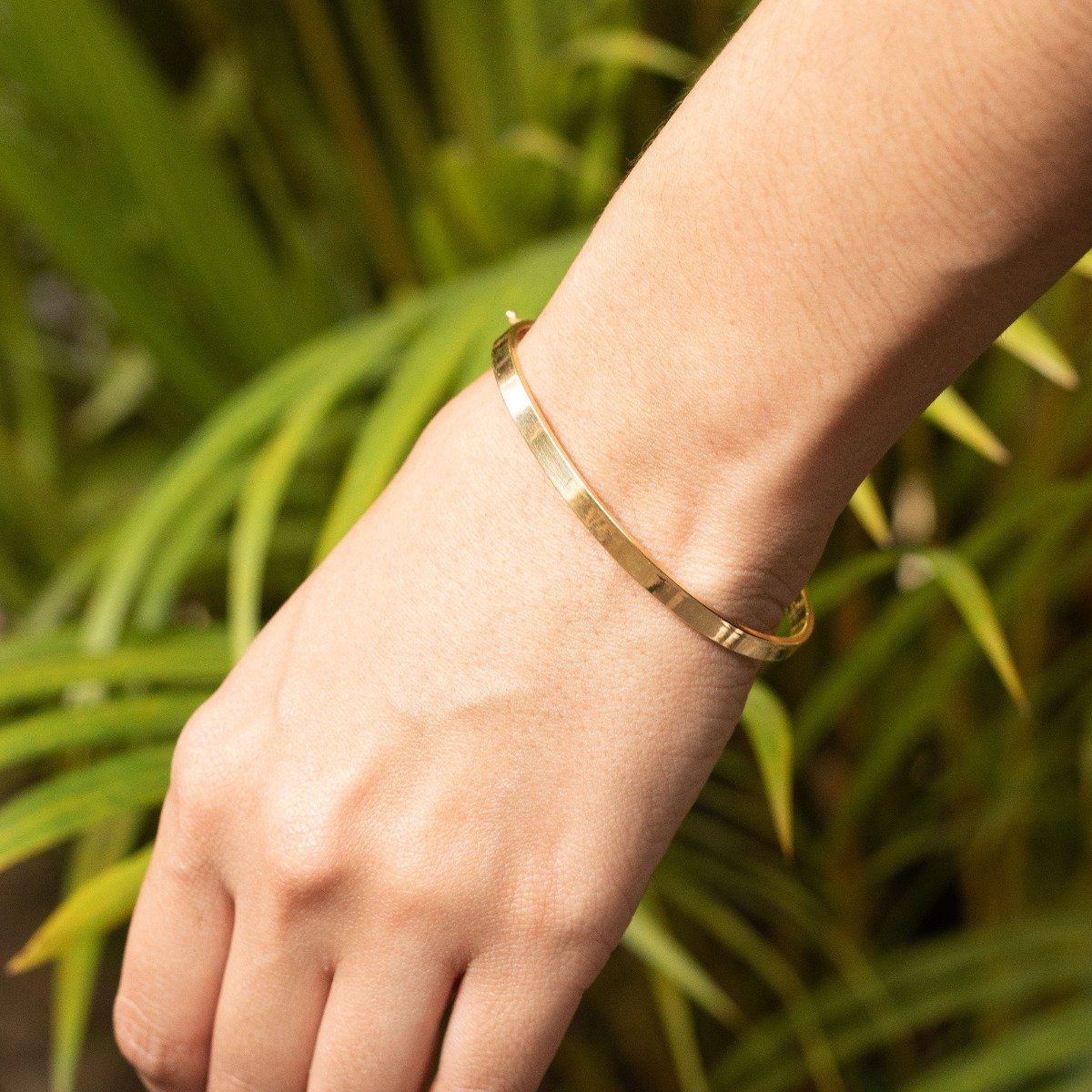 Bracelete Médio Ouro Liso