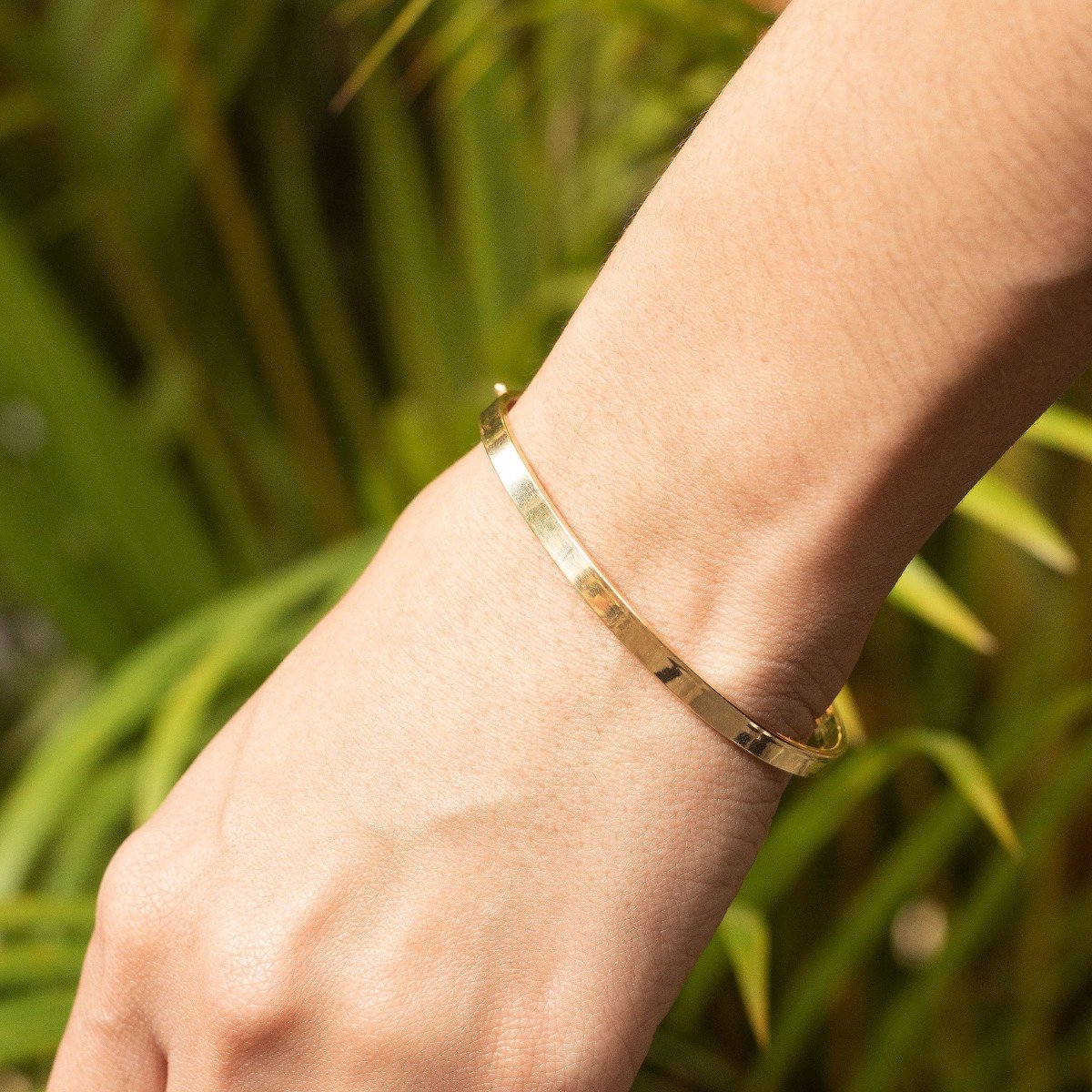 Bracelete Médio Ouro Liso