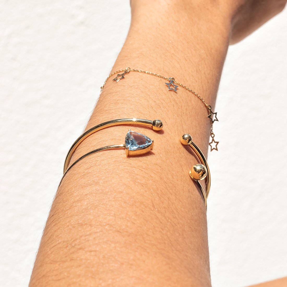 Bracelete Trilhon Topázio Sky