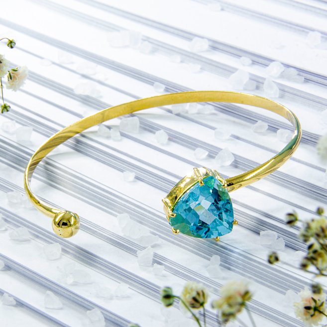 Bracelete Trilhon Topázio Sky