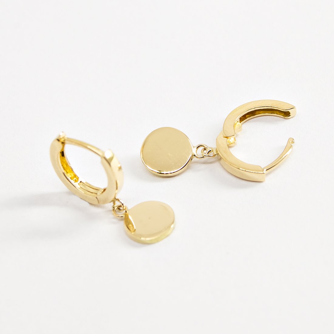 Brinco Argolinha Gotinha Ouro 18k Maciço