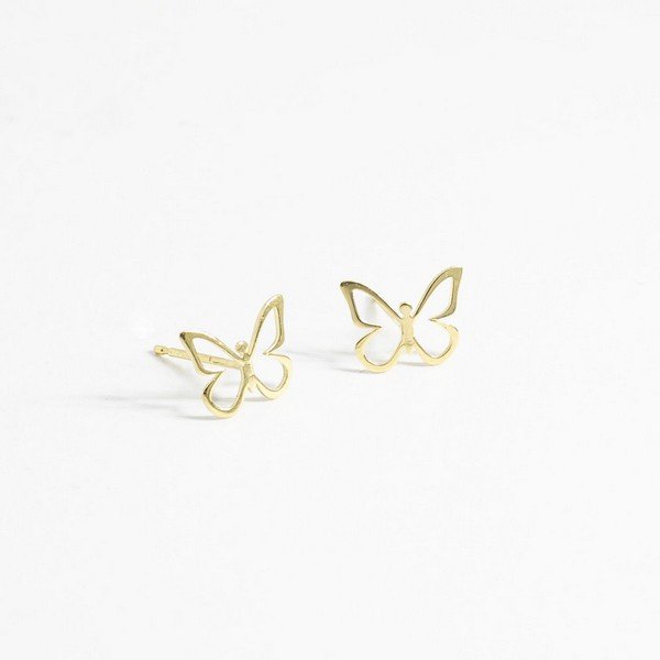 Brinco Borboletinha Ouro 18K